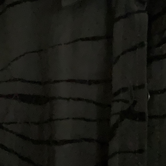 Chico’s Sheer Crepe Black Button-Up Shirt - Picture 2 of 4